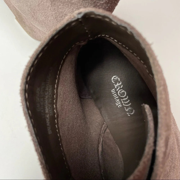 CROWN VINTAGE Spark Wedge Suede Lace-Up Women’s Ankle Chic Rustic Bootie Shoes - Picture 12 of 14